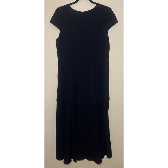 ADRIANNA PAPELL Womens Cap Sleeve Sweetheart Neckline Midi Party Hi-Lo Dress 14 - Picture 5 of 10
